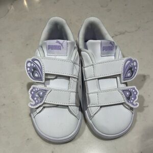 NWT Puma Toddler White and Lavender Sneakers
